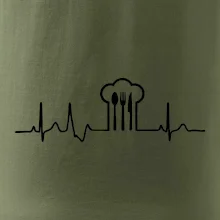 EKG kuchár čiapky a príbory