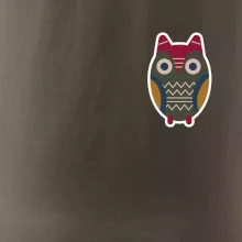 Folklór na prsníku sova