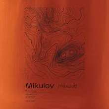 Mikulov - vrstevnice v obdĺžniku