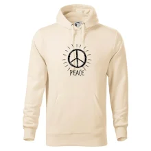 Peace symbol čiernobiely