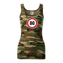 Dopravná značka - obmedzenie rýchlosti 80 Dopravná značka - obmedzenie rýchlosti 80