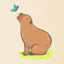 Kapybara a motýlik Kapybara a motýlik