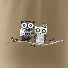 Dve sovy abstraktné