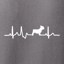 EKG Francouzský buldoček z boku