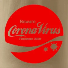 Corona virus pandemic logo
