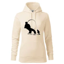 Rybár ťahajúce rybu