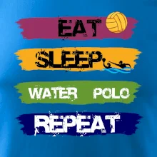 Eat sleep watter polo farebné