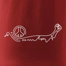 Päsť a symbol mieru