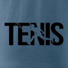 Tenis nápis silueta