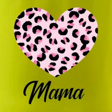 Srdce růžové - mama (Pecka Design)