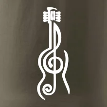 Husľový kľúč gitara