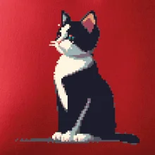 Mourovatá mačka pixel