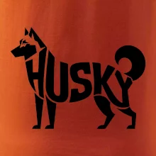 Husky nápis v tele