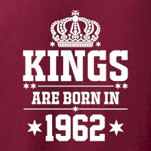 Kings are born in 1962