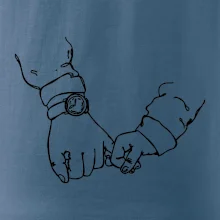 Otec a syn ruky obrys