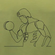 Fitness muž jedným ťahom