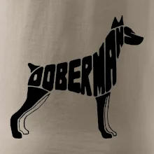 Dobermans - nápis v tele Dobermans - nápis v tele