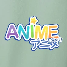 Anime nápis dúhový