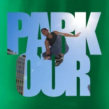 Parkour nápis nebo