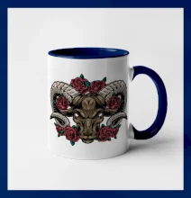 Hlava barana s ružami