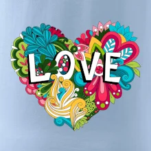 Love nápis květovaný Love nápis květovaný