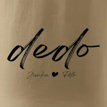 Dedo - tričko menami detí písacie písmo