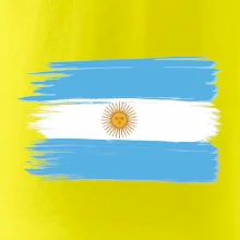 Argentína vlajka kreslená štetkou