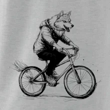 Vlk na bicykli Vlk na bicykli