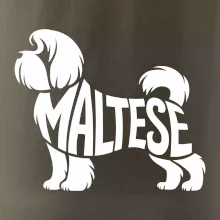 Maltézsky psík nápis v tele