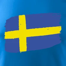 Švédsko vlajka štetkou