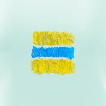 Turistická Cyklo značka - žlto modrá