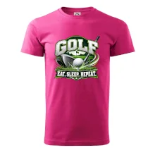 Golfová palica s loptičkou eat sleep repeat