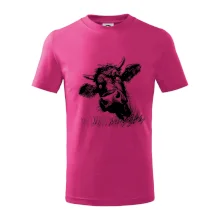 Čiernobiela karikatúra čierna krava hlava