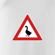 Dopravná značka - Pozor hus Dopravná značka - Pozor hus