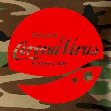 Corona virus pandemic logo Corona virus pandemic logo