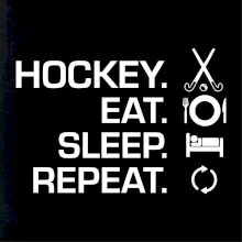 Pozemný hokej eat sleep repeat Pozemný hokej eat sleep repeat