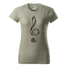 Husľový kľúč kreslený