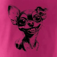 Čiernobiela karikatúra čivava