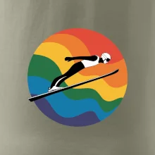 Skokan na lyžiach v kruhu