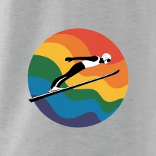 Skokan na lyžiach v kruhu