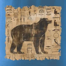 Egyptské hieroglyfy medveď