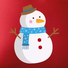 Snehuliak so šálom