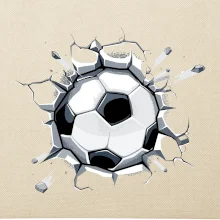 Futbalová lopta v triku