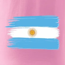 Argentína vlajka kreslená štetkou