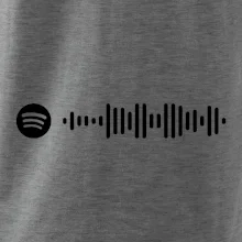 Spotify kód na prsníku