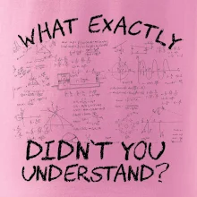 What exactly didn't you understand - physics