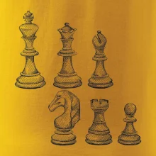 Šachové figúrky kreslené