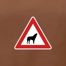 Dopravná značka - Pozor vlk