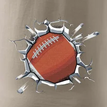 Americký futbal lopta v triku
