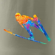 Skokan na lyžiach splash